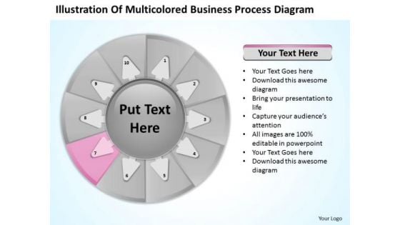 Business PowerPoint Templates Process Diagram 10 Stages Planning Slides