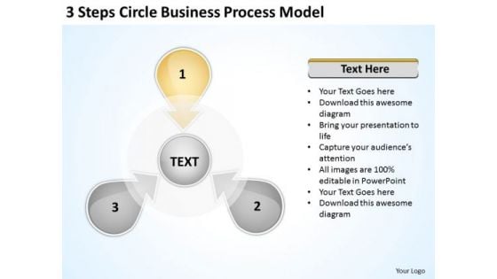 Business PowerPoint Templates Process Model Franchise Plan Slides