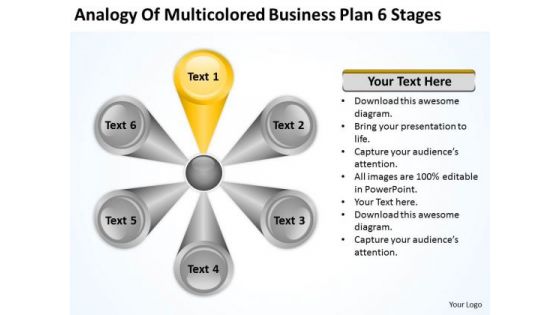 Business PowerPoint Theme Plan 6 Stages Planning Templates