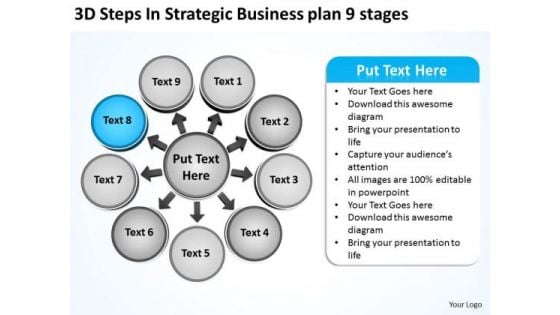 Business PowerPoint Theme Plan 9 Stages Ppt Circular Flow Process Templates