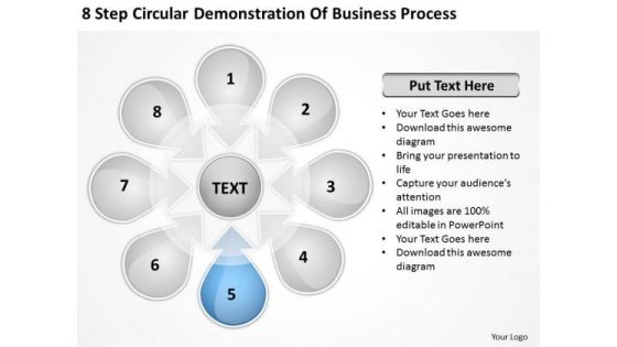 Business PowerPoint Theme Process Ppt 6 Plan Service Templates