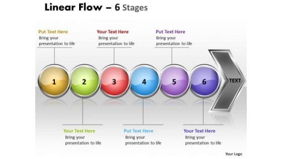 Business Ppt Continuous Illustration Of 6 Issues Strategy PowerPoint 1 Design