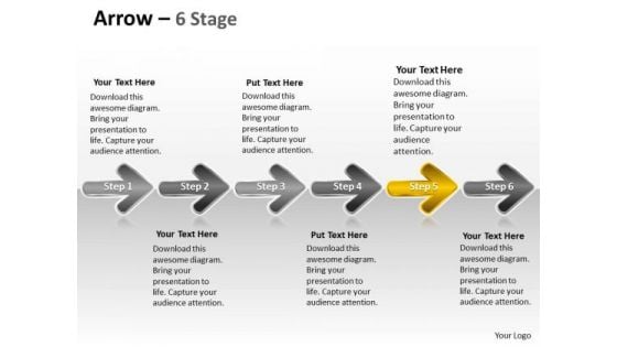 Business Ppt Linear Abstraction By 6 Arrows Communication PowerPoint Image