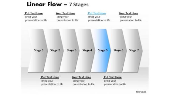 Business Ppt Parellel Illustration Of 7 Steps Project Management PowerPoint 6 Design