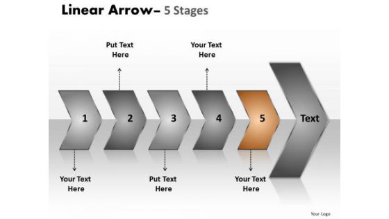 Business Ppt Sequential Representation Of 5 Steps Using Arrows 6 Design