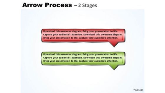 Business Ppt Template Linear Process Using 2 Bubble PowerPoint Graphics Arrows 1