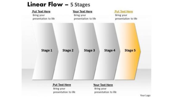 Business Ppt Theme Steady Description Of 5 Steps Working With Slide Numbers 6 Image