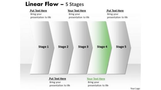 Business Ppt Theme Steady Description Of 5 Steps Working With Slide Numbers Image