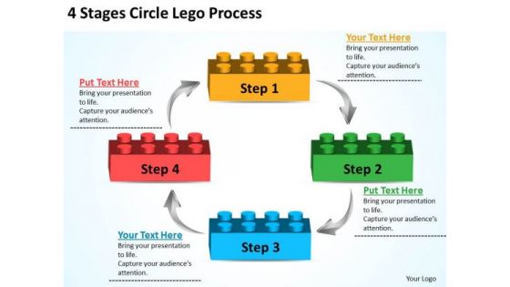 Business Process Diagram Chart Lego PowerPoint Templates Backgrounds For Slides