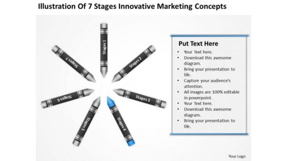 Business Process Diagram Chart Of 7 Stages Innovative Marketing Concepts Ppt PowerPoint Slide