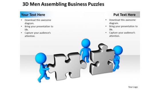 Business Process Diagram Examples PowerPoint Templates Puzzles Slides