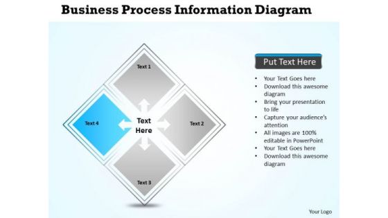 Business Process Diagram Vision Presentations Information PowerPoint Slides