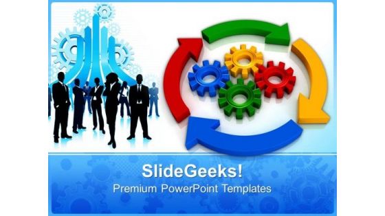 Business Process Diagrams Gearwheels PowerPoint Templates And PowerPoint Themes 0812