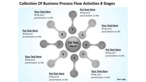 Business Process Flow Activities 8 Stages Ppt Plan PowerPoint Templates