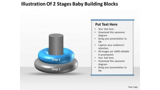 Business Process Flow Baby Building Blocks Ppt PowerPoint Templates Backgrounds For Slides