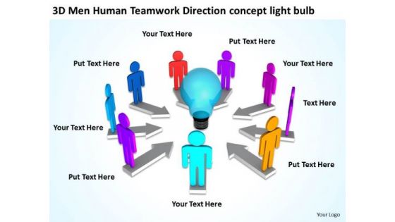 Business Process Flow Chart Examples Light Bulb PowerPoint Templates Ppt Backgrounds For Slides