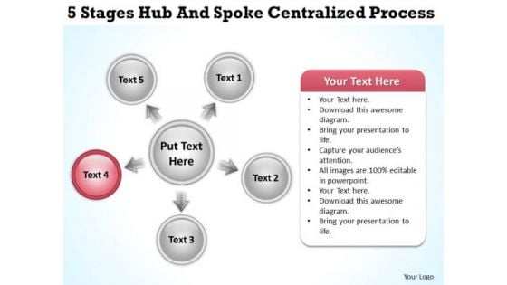 Business Process Flow Diagram 5 Stages Hub And Spoke Centralized PowerPoint Slides Business Process Flow Diagram 5 Stages Hub And Spoke Centralized PowerPoint Slides
