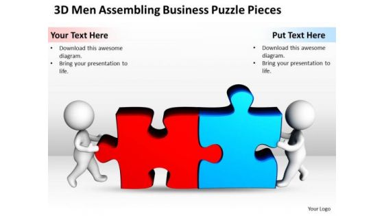 Business Process Flow Diagram Puzzle Pieces PowerPoint Templates Ppt Backgrounds For Slides