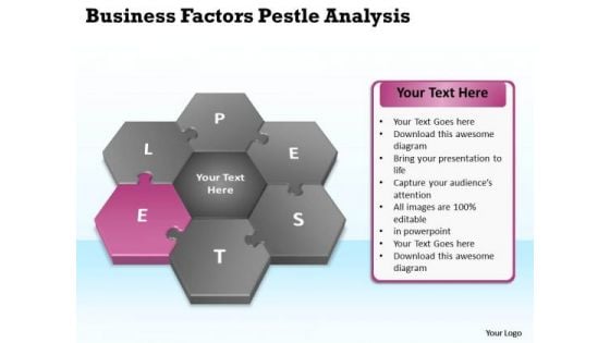 Business Process Flow Diagrams Pestlel Analysis Model PowerPoint Templates
