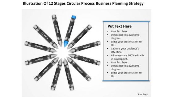 Business Process Flowchart Circular Planning Strategy Ppt PowerPoint Templates