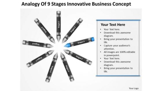 Business Process Flowchart Examples Of 9 Stages Innovative Concept Ppt PowerPoint Slides