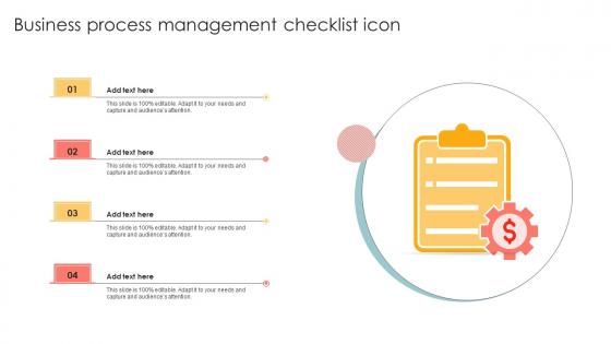 Business Process Management Checklist Icon Guidelines Pdf