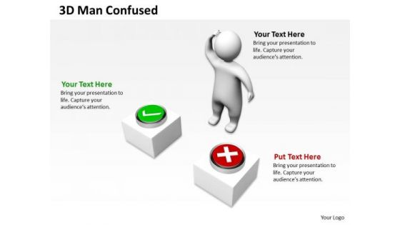 Business Process Management Diagram 3d Confused PowerPoint Slides