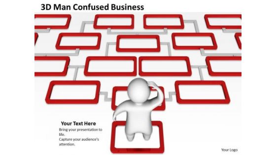 Business Process Management Diagram Confused World PowerPoint Templates Slides