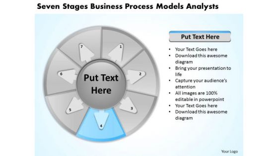 Business Process Models Analysts Plan Template PowerPoint Templates