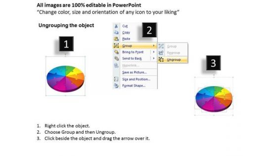 Business Process PowerPoint Templates Business 3d Jigsaw Circular Pie Chart Ppt Slides