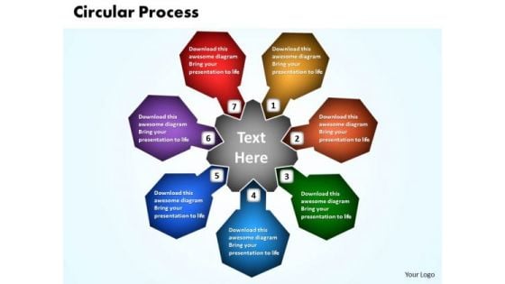 Business Process PowerPoint Templates Business Circular Process Of Decision Making Ppt Slides