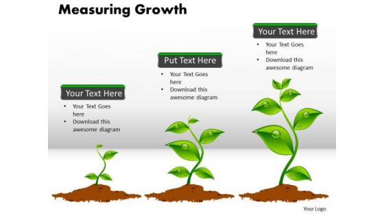 Business Process PowerPoint Templates Sales Measuring Growth Ppt Slides