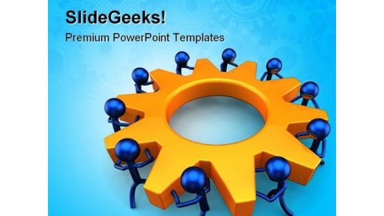Business Process Teamwork PowerPoint Themes And PowerPoint Slides 0411