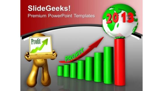 Business Profit Year 2013 PowerPoint Templates Ppt Backgrounds For Slides 0113