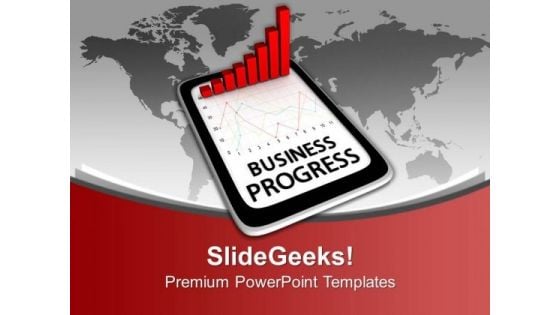 Business Progress On Tablet Bar Graph PowerPoint Templates Ppt Backgrounds For Slides 0313 Business Progress On Tablet Bar Graph PowerPoint Templates Ppt Backgrounds For Slides 0313