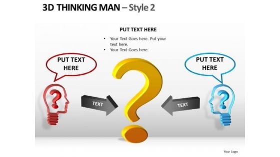 Business Questions PowerPoint Templates 3d Men Ppt