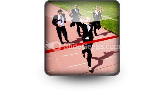 Business Race PowerPoint Icon S