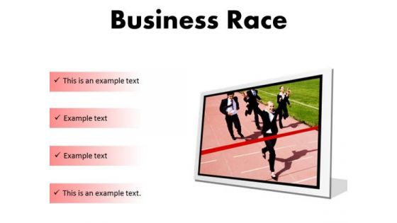 Business Race Success PowerPoint Presentation Slides F