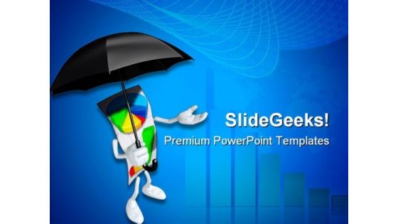 Business Report With Umbrella Success PowerPoint Themes And PowerPoint Slides 0611 Business Report With Umbrella Success PowerPoint Themes And PowerPoint Slides 0611