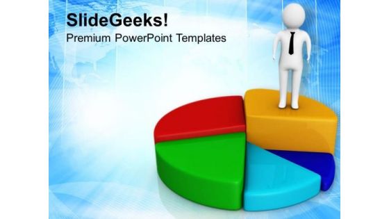 Business Result Growth Pie Chart PowerPoint Templates Ppt Backgrounds For Slides 0713