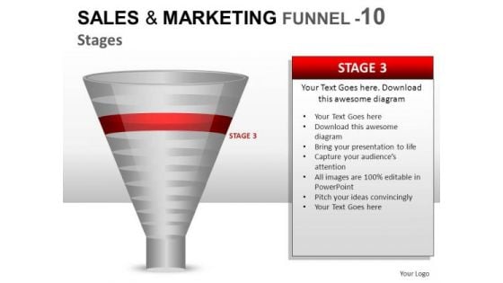 Business Sales And Marketing Funnel 10 PowerPoint Slides And Ppt Diagram Templates