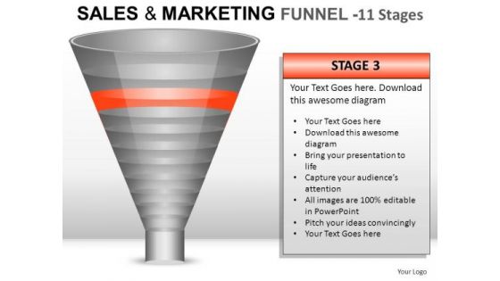 Business Sales And Marketing Funnel 11 PowerPoint Slides And Ppt Diagram Templates