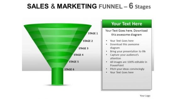 Business Sales And Marketing Funnel 6 PowerPoint Slides And Ppt Diagram Templates