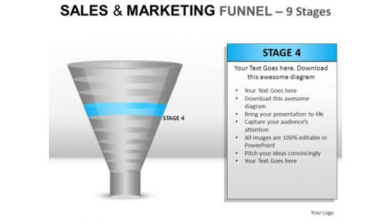 Business Sales And Marketing Funnel 9 PowerPoint Slides And Ppt Diagram Templates