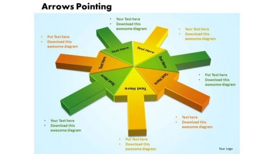 Business Sales PowerPoint Templates Business Arrows Pointing Inwards Chart Ppt Slides