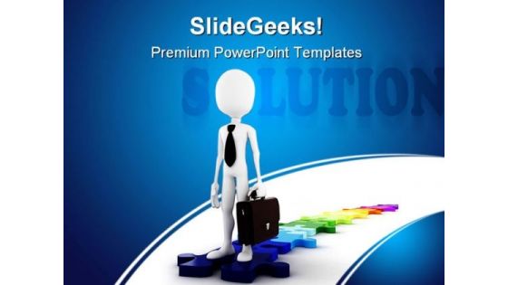 Business Solution Metaphor PowerPoint Themes And PowerPoint Slides 0311