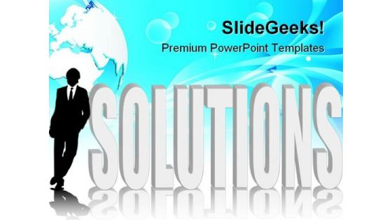Business Solutions Global PowerPoint Templates And PowerPoint Backgrounds 0711