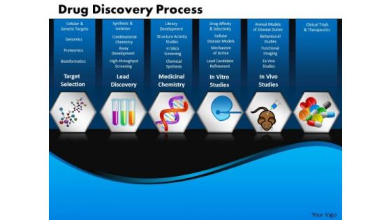 Business Steps PowerPoint Templates Business Drug Discovery Process Ppt Slides