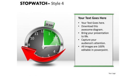 Business Stopwatch 4 PowerPoint Slides And Ppt Diagram Templates