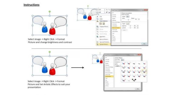 Business Strategy 3d Image Of Chat Icons Characters